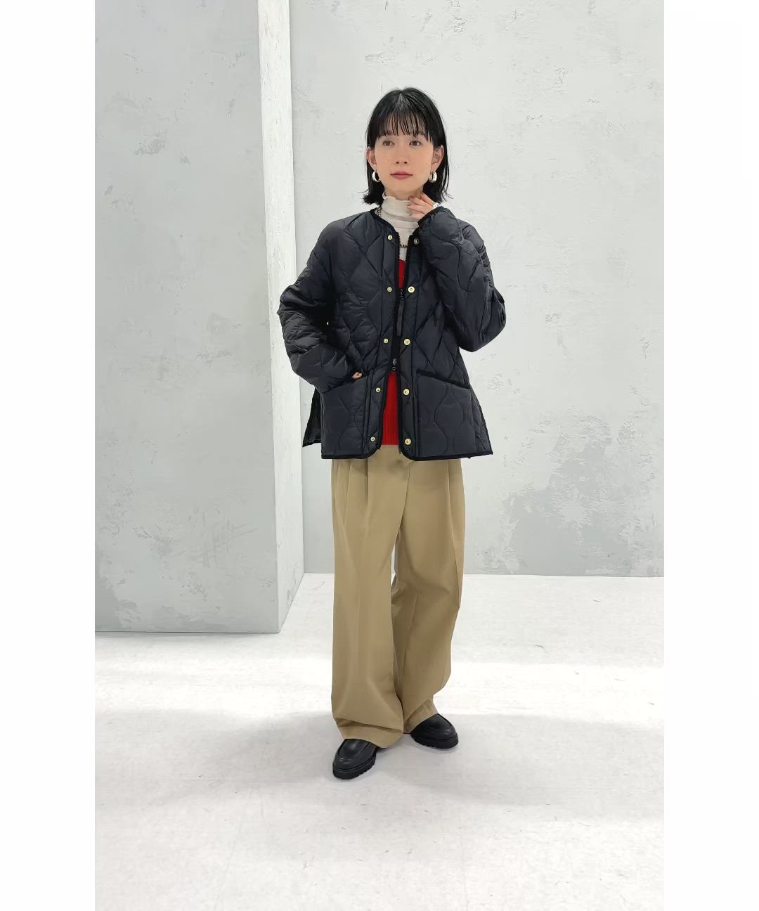 SHIPS別注】TAION:〈手洗い可能〉リブ マルチ WAY ダウン ジャケット