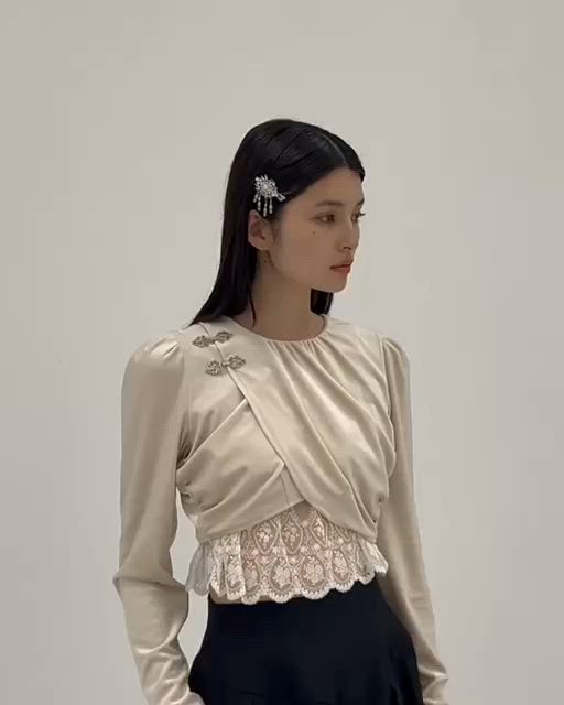 tanakadaisuke/タナカダイスケ】crystal hair clip right（バレッタ