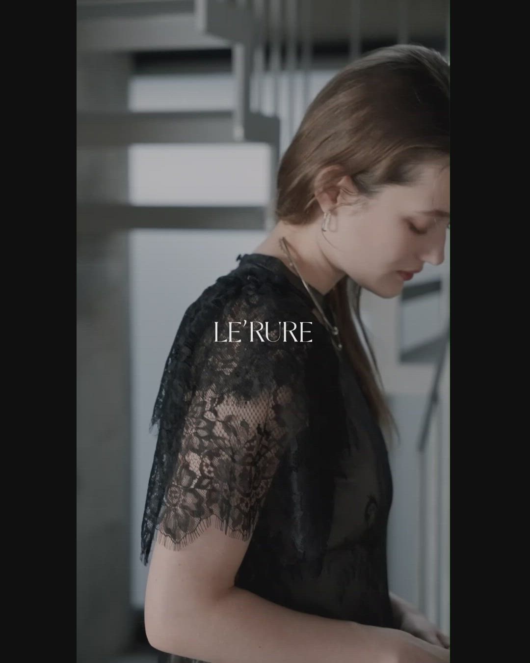 セール】Lace layered scallop dress（ドレス）｜LE'RURE（リルアー