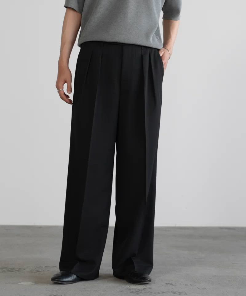 SEMI WIDE STRAIGHT CLASSIC SLACKS（スラックス）｜WYM LIDNM（ウィム