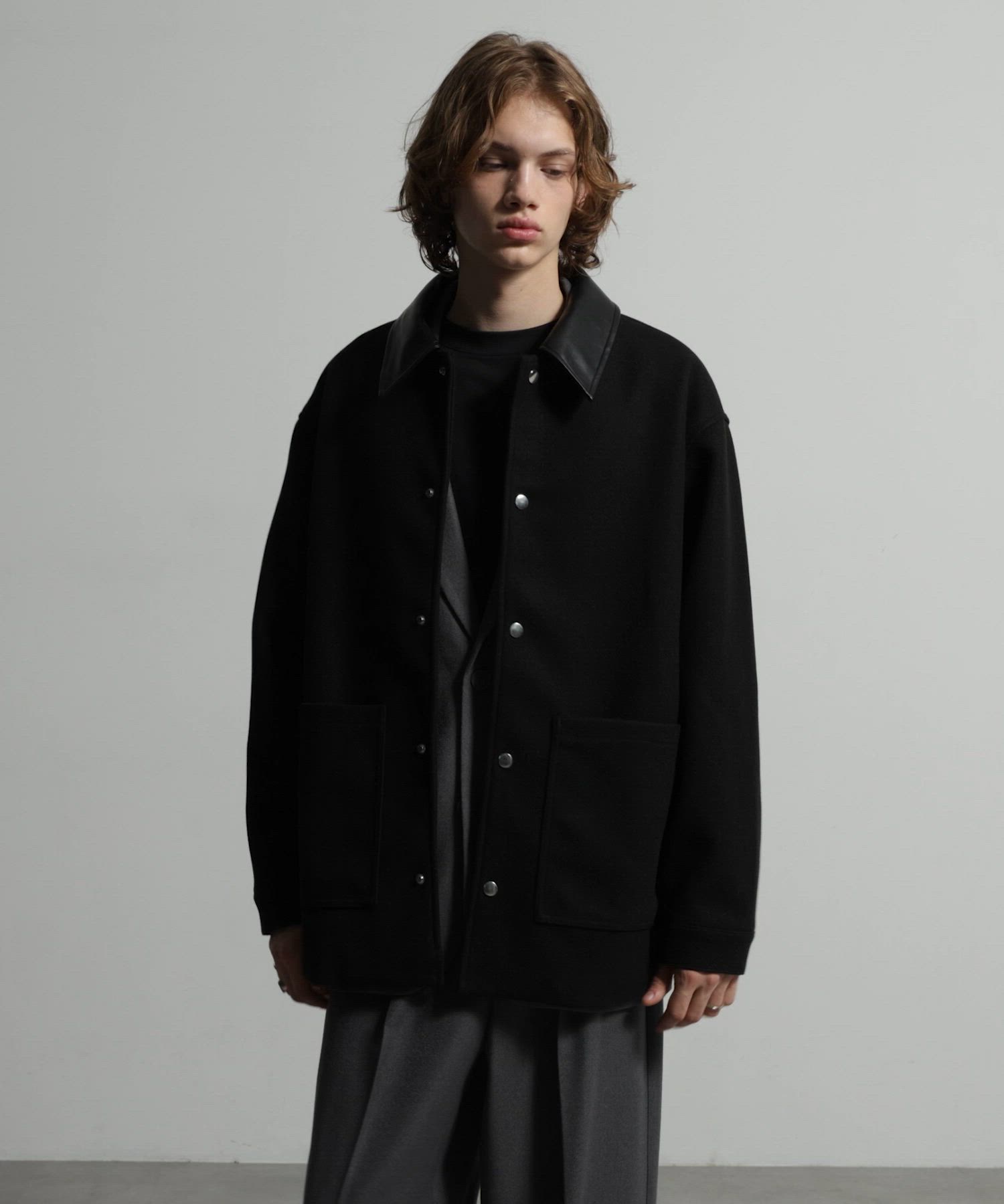 Melton Coverall Coat／メルトンカバーオールコート《カフェ店員