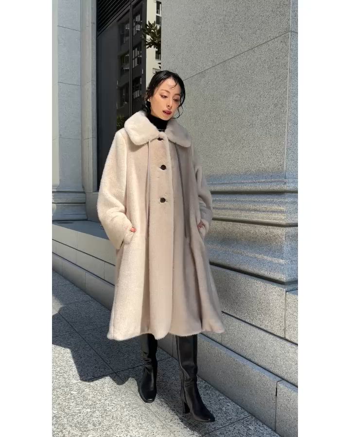 フラッフィー シンセティック ファー コート ｜ アウター / ファー