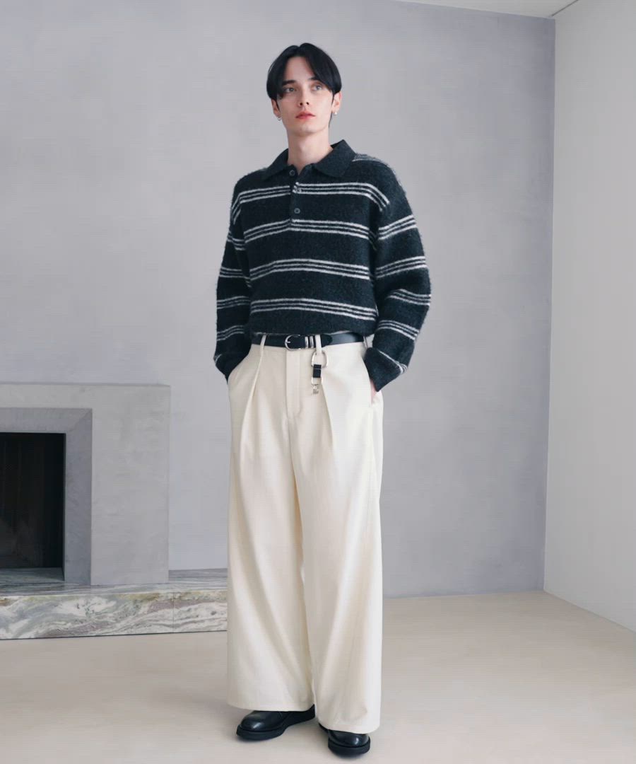 セール】CURVE SEAM WIDE SLACKS / カーブシームワイドスラックス