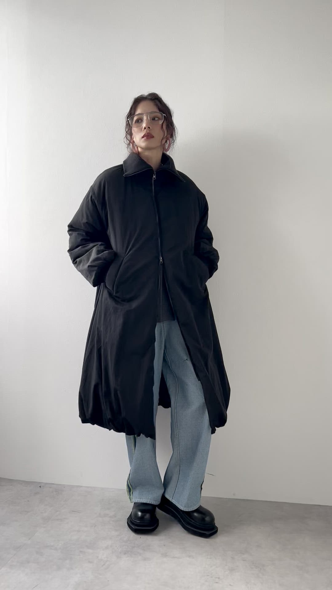 セール】中綿バルーンリブコート（ダウンジャケット/コート）｜bohmal