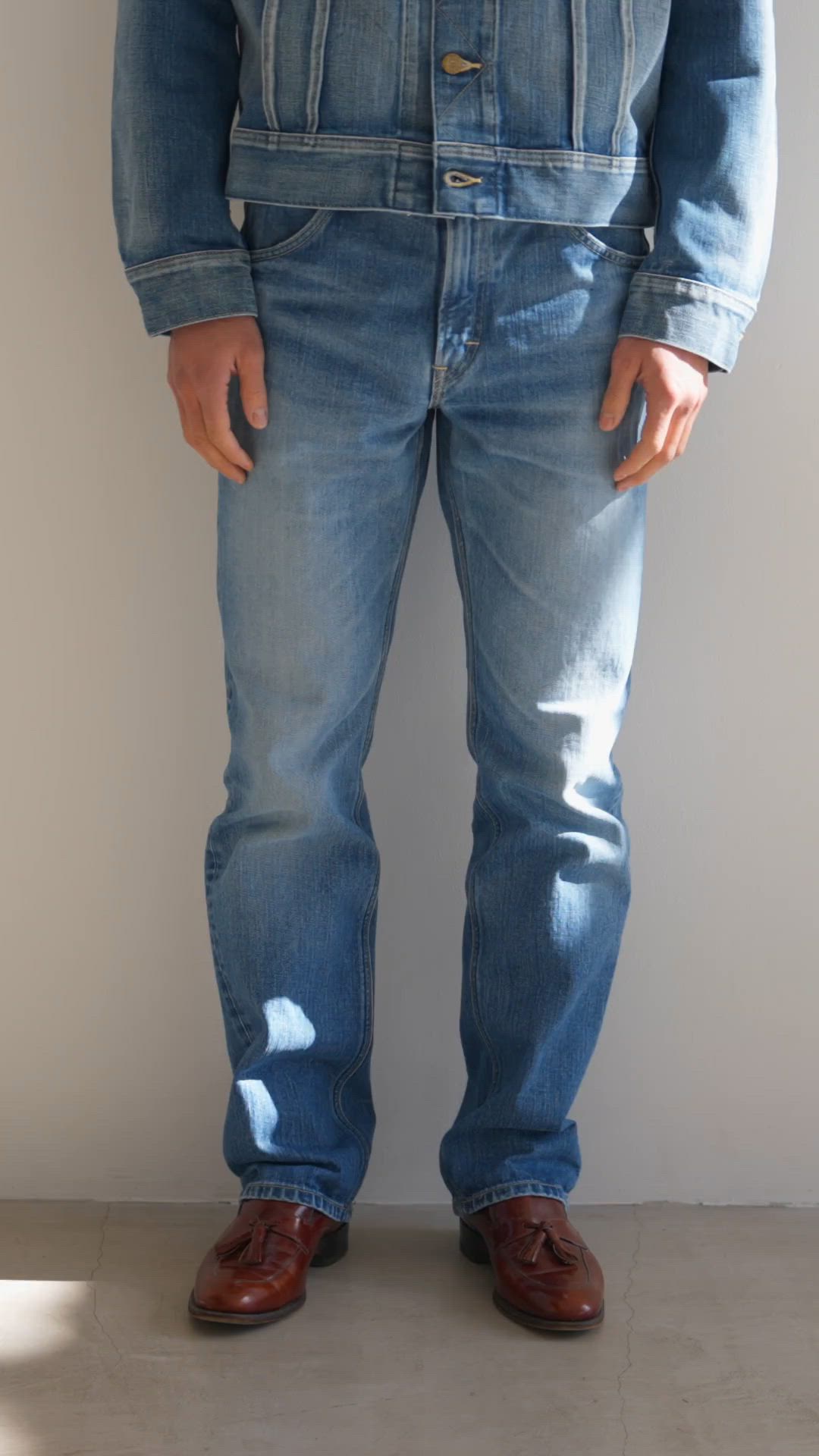 メンズ Lee 101Z ストレートデニムパンツ W34 L33
