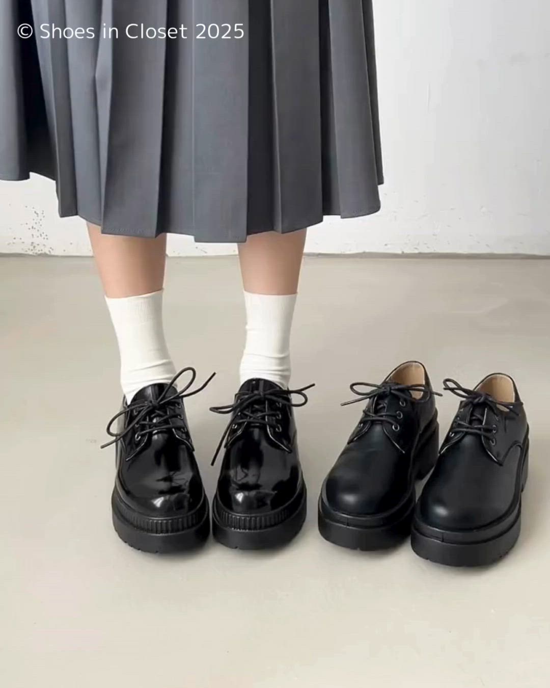 セール】超軽量厚底 ダブルソール レースアップ シューズ 1881（ドレス