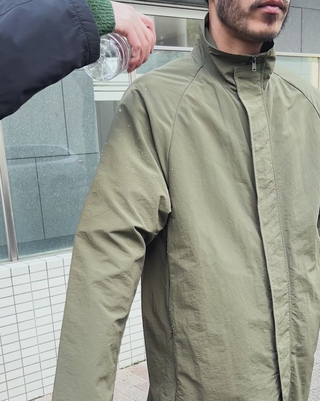 セール】撥水スタンドカラーパッカブルコート スプリングコート