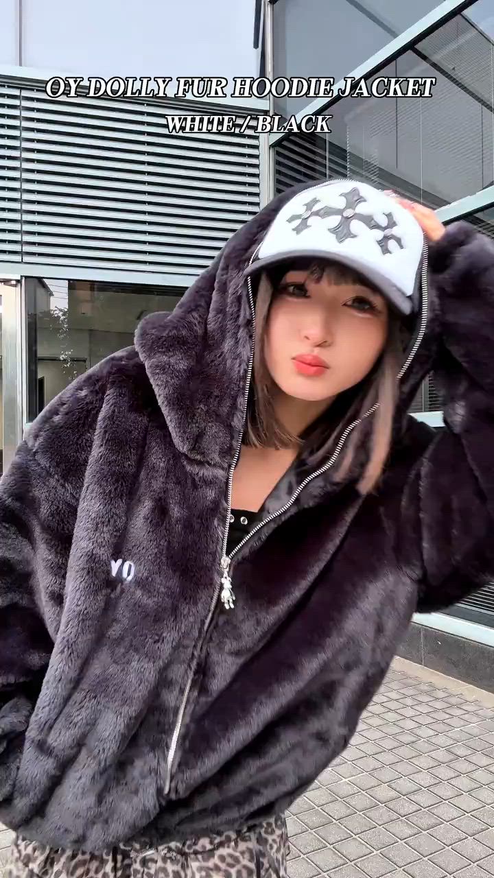 OY/オーワイ』DOLLY FUR HOODIE JACKET/ドリー ファーフーディー