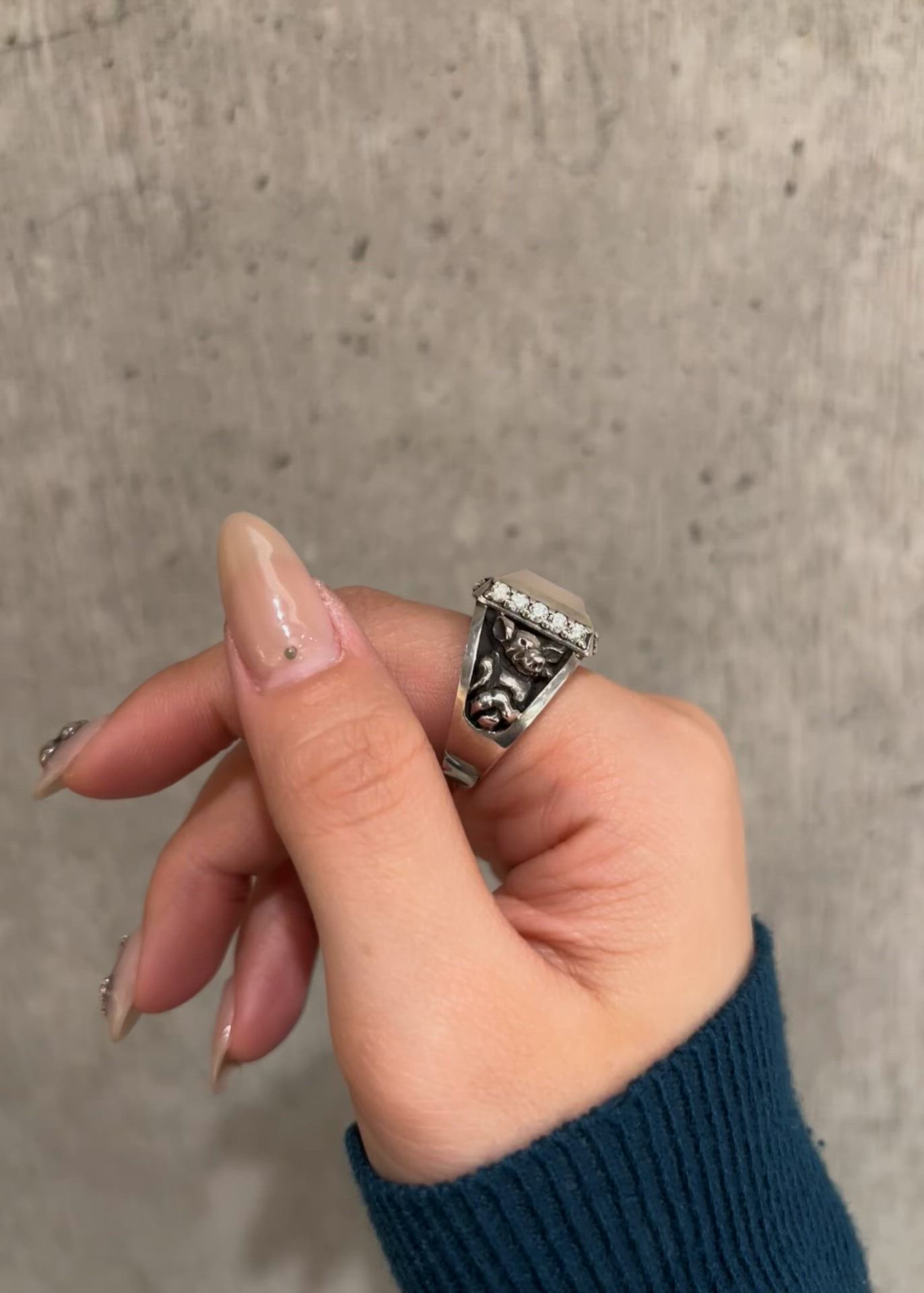 SILVER925カレッジリング NO.1/レディース/メンズ/ご褒美（リング