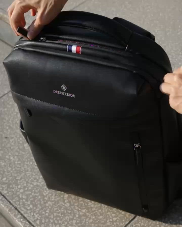 セール】【荷重軽減】サスペンション リサイクルレザーバックパック