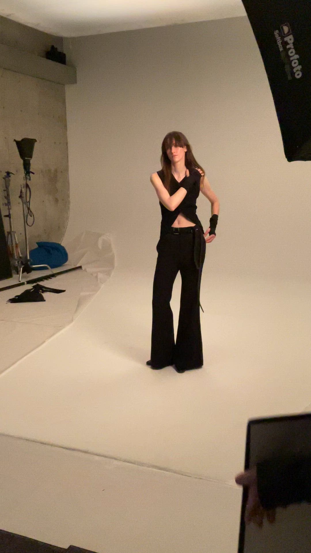 SLUB TWEED FLAIR PANTS（スラックス）｜ato（アトウ）のファッション