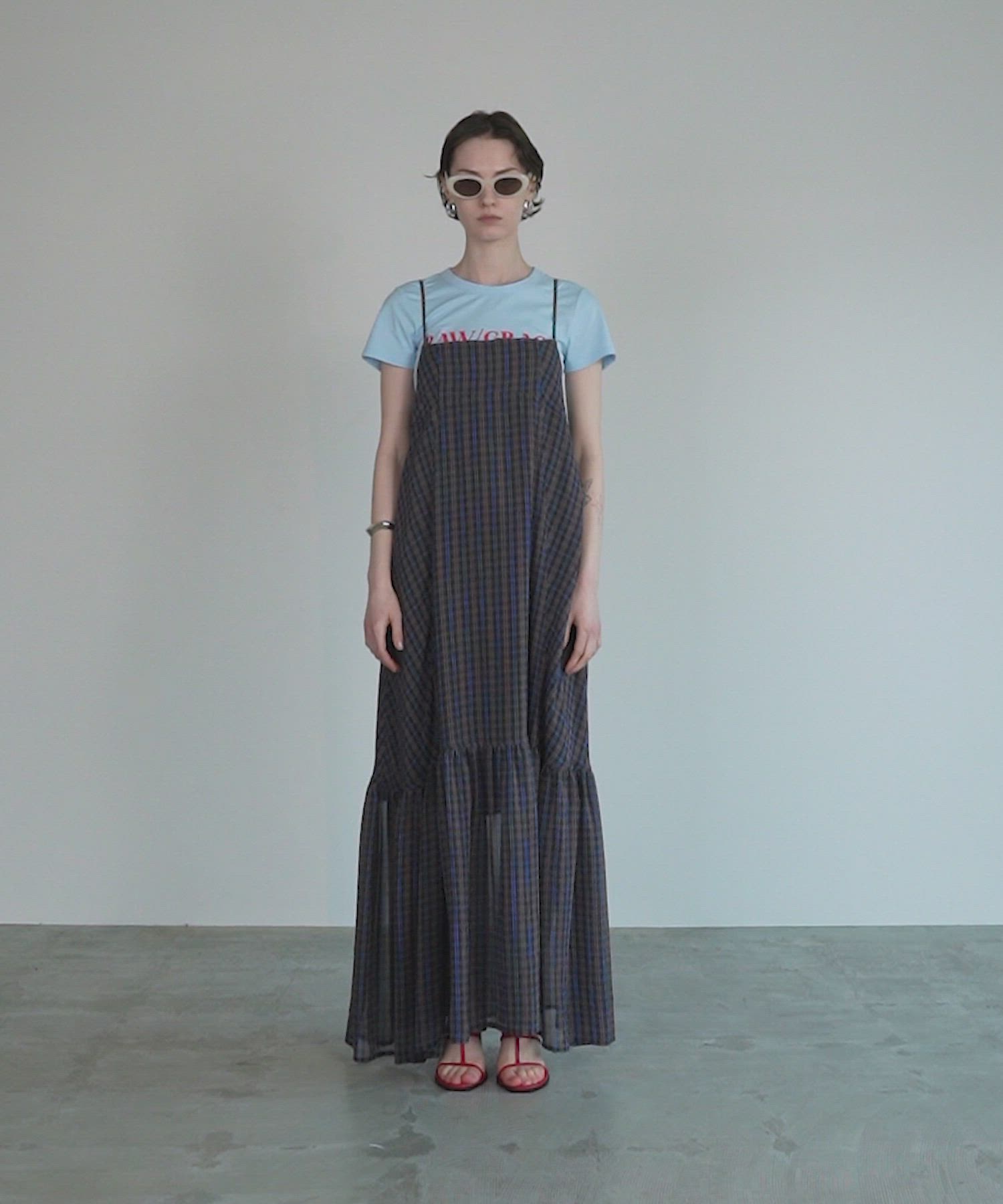 Multi Check Cami Dress/マルチチェックキャミワンピース（ワンピース