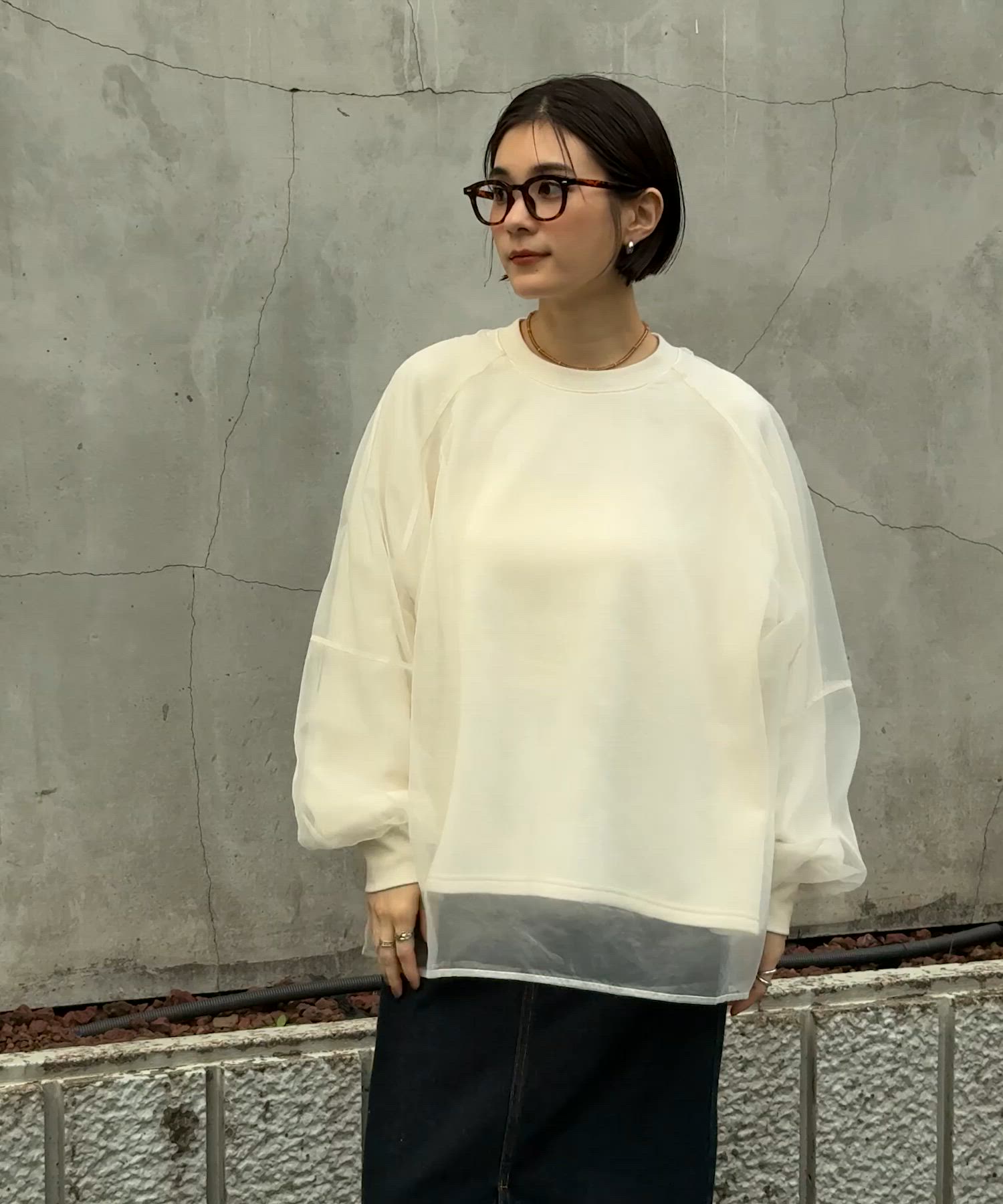 ルディ様 C5086 CELERIボリュームスリーブ スウェットコーデ セルリ ボリュームスリーブ スウェットコーデ（sold out） | FITTING LOG