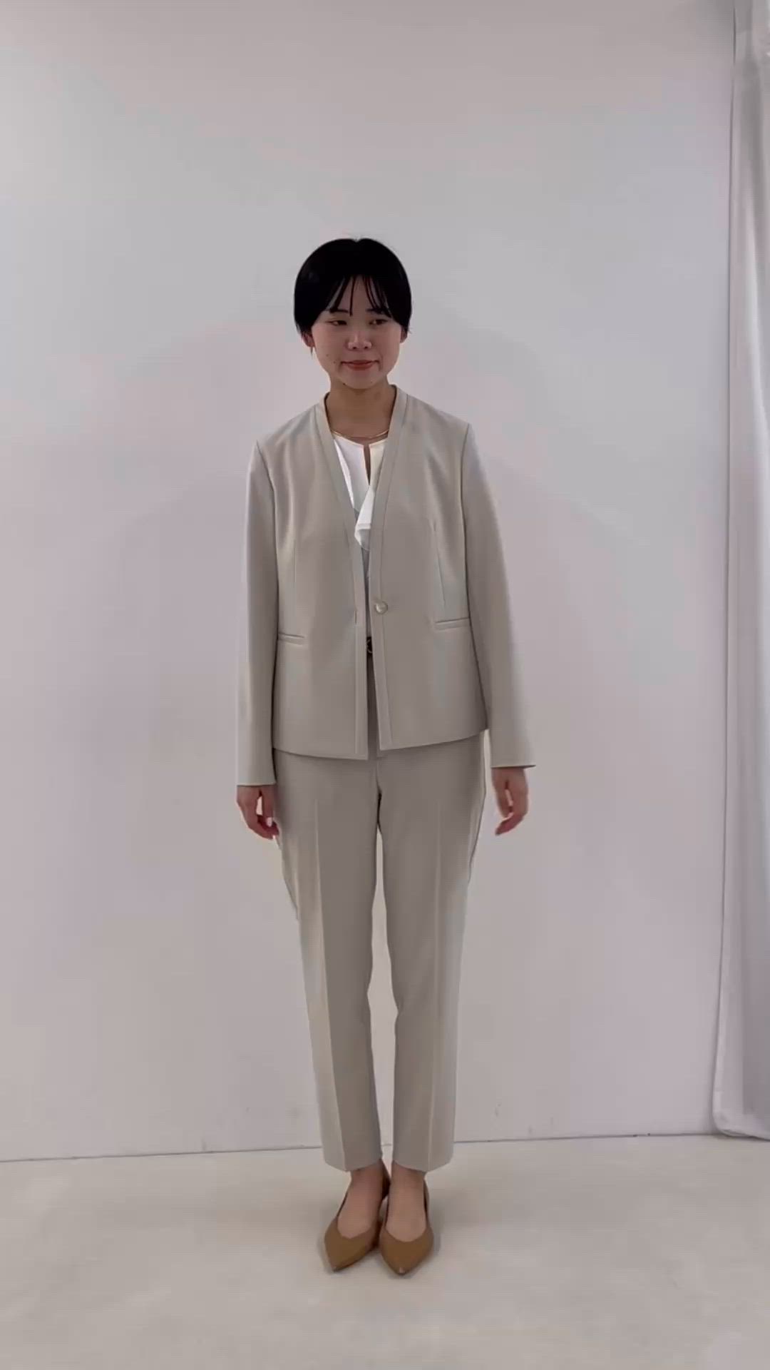 セットアップ NOLLEY'S sophi ウォッシャブル ジャケット パンツ