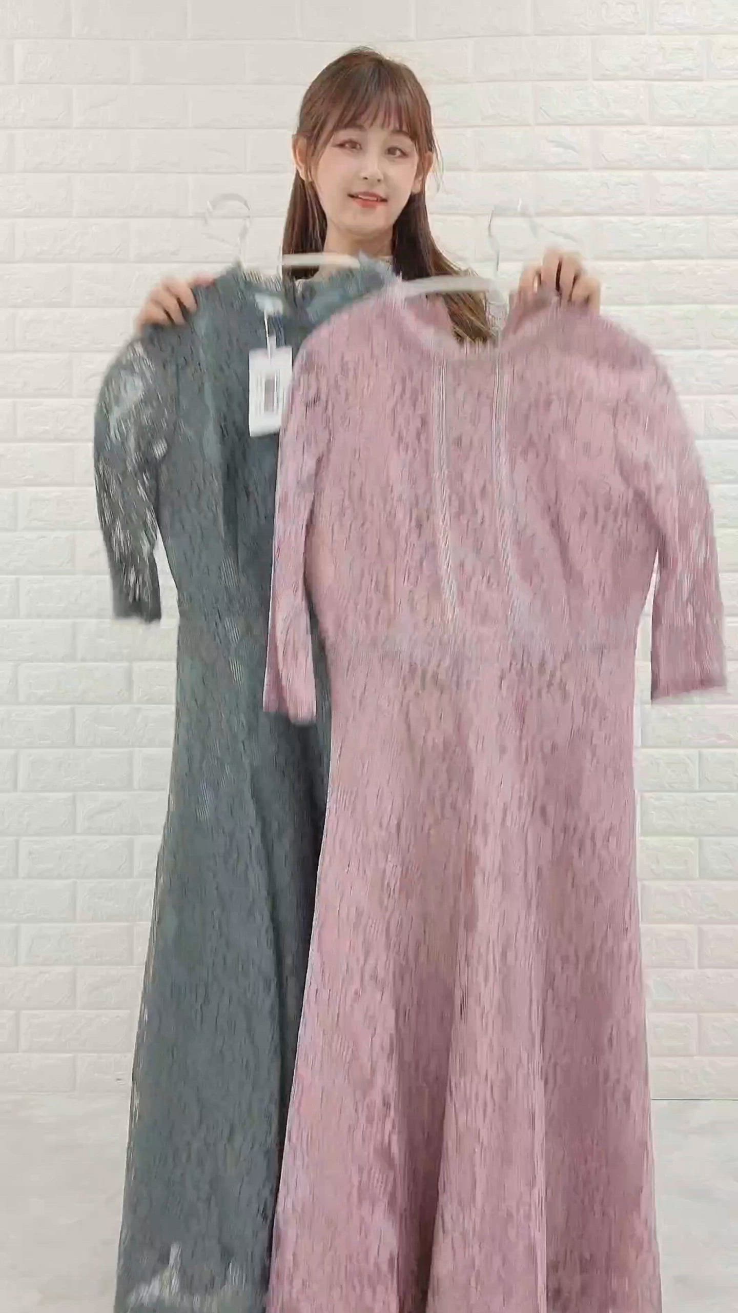 セール】七分袖総レースミモレ丈ワンピース・ドレス（ドレス）｜Lace