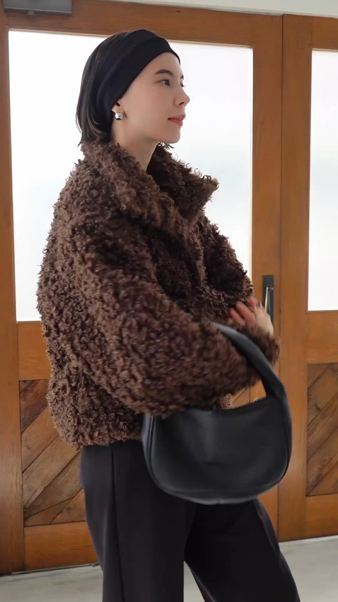 シャギーファーフェイクファーブルゾン（ブルゾン）｜ANGIE（アンジー