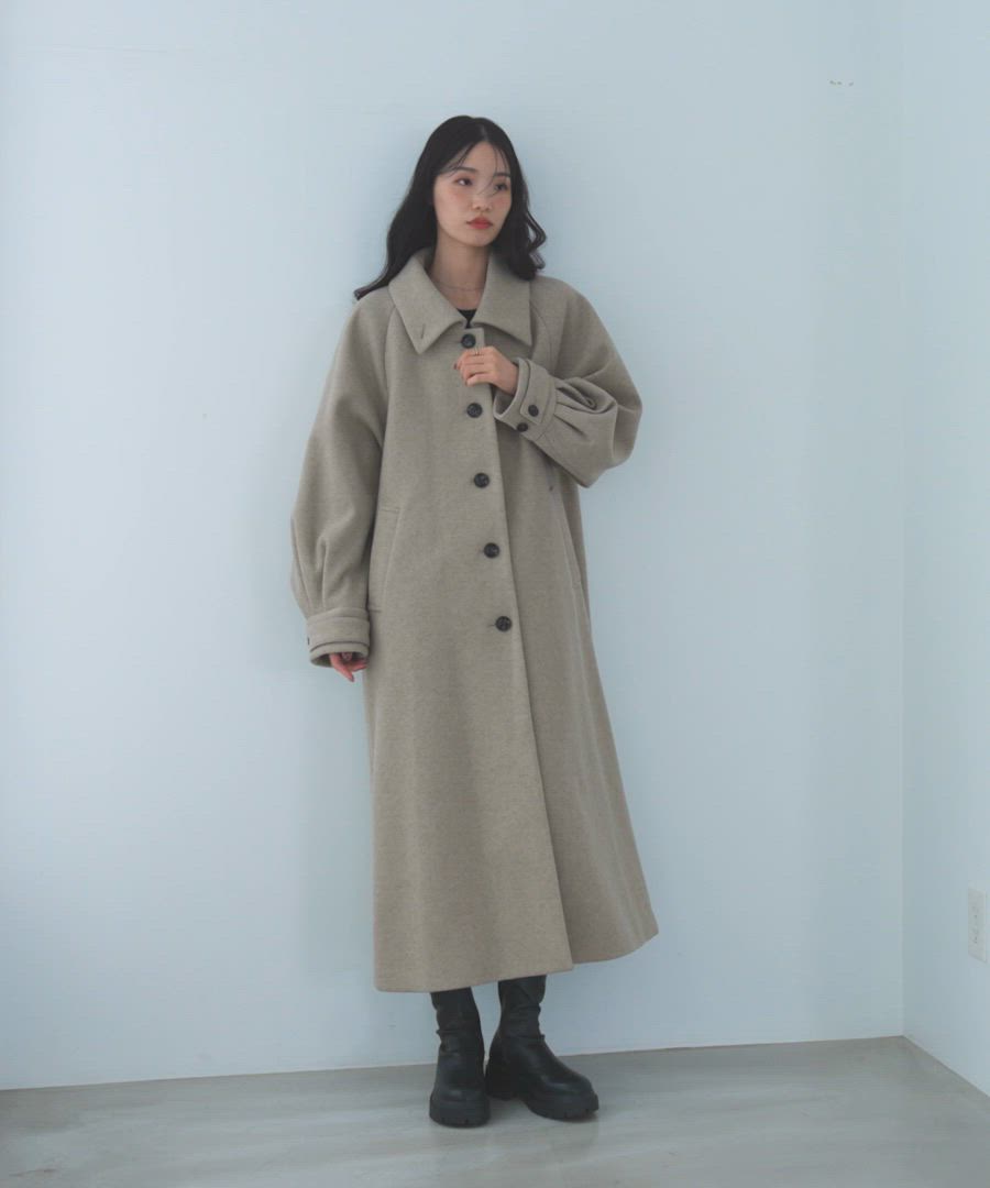 セール】2WAYステンカラーロングコート 587549（ステンカラーコート