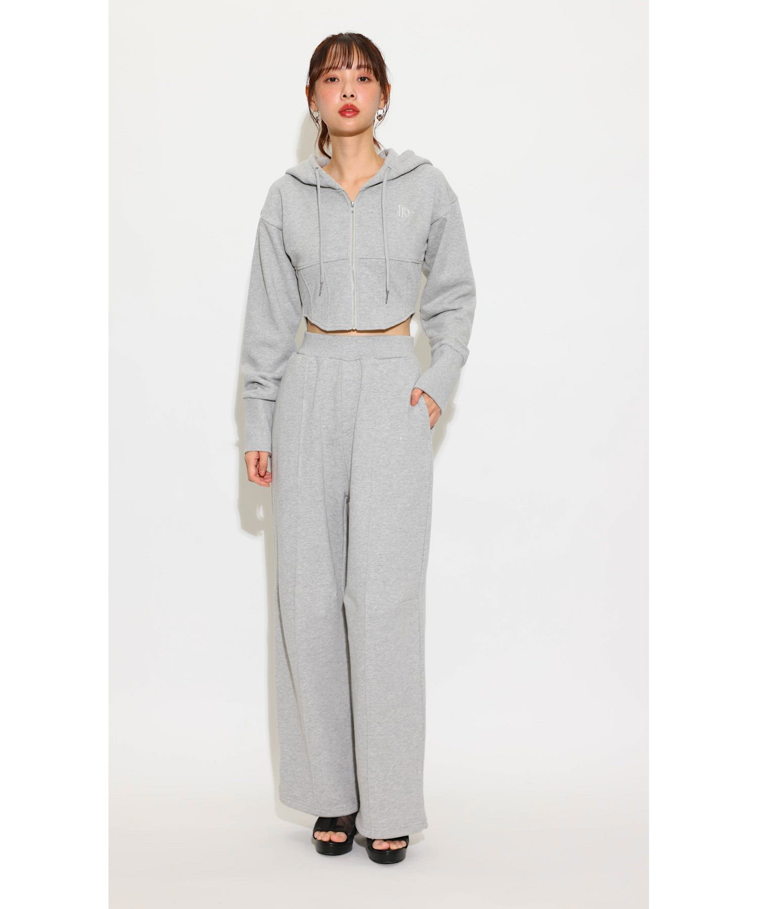 セットアップ対応】ルーズスウェットパンツ 春服（スウェットパンツ 