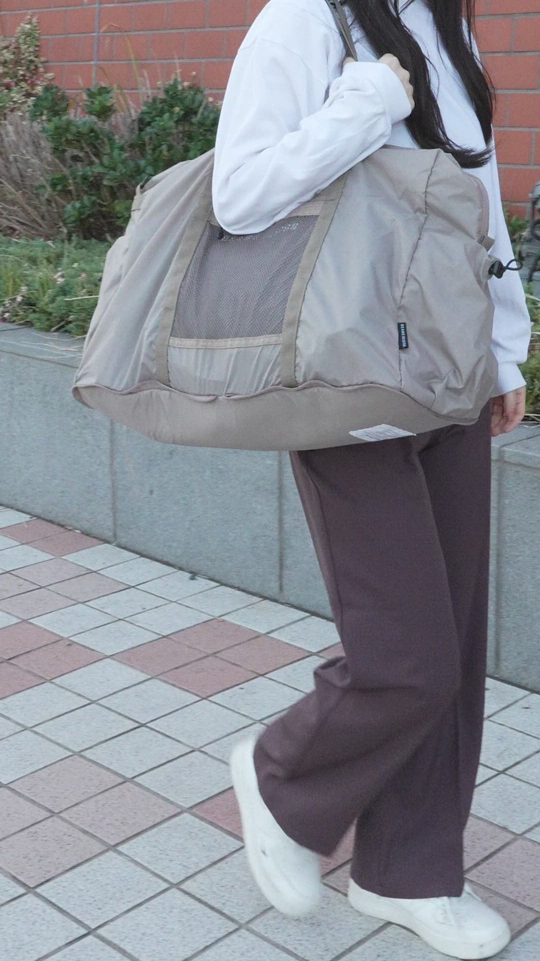 【新品】ビームス デザイン✨Light Weight ボストンバッグ ベージュ BEAMSDESIGN（ビームスデザイン）Light Weight ボストンバッグ（L