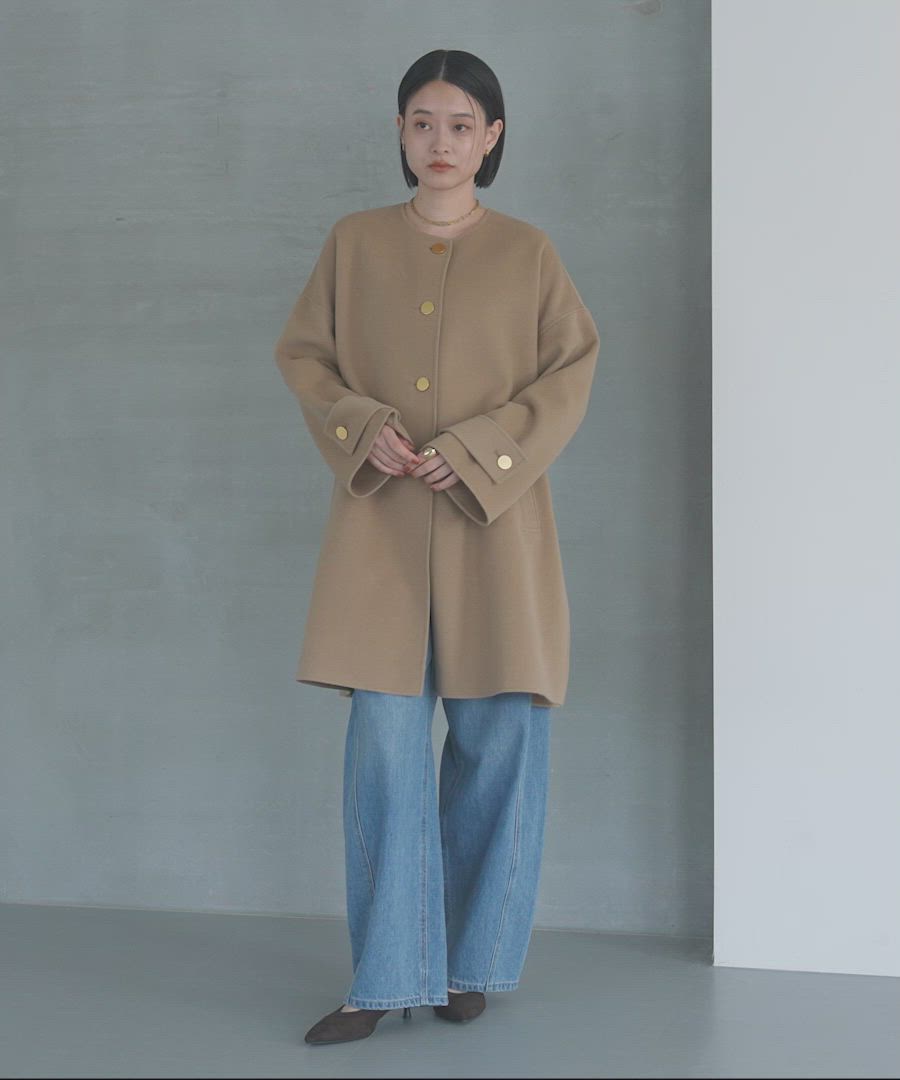 apart by カシープノーカラーコート　完売品 A part by（アパートバイ） ノーカラーコート コート カシープノー