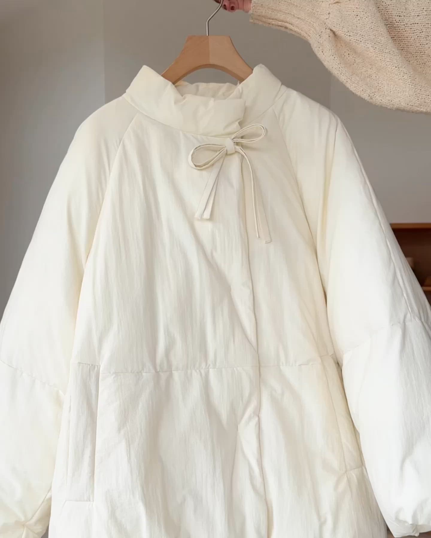 中綿リボンミドルコート（ブルゾン）｜hinari（ヒナリ）のファッション