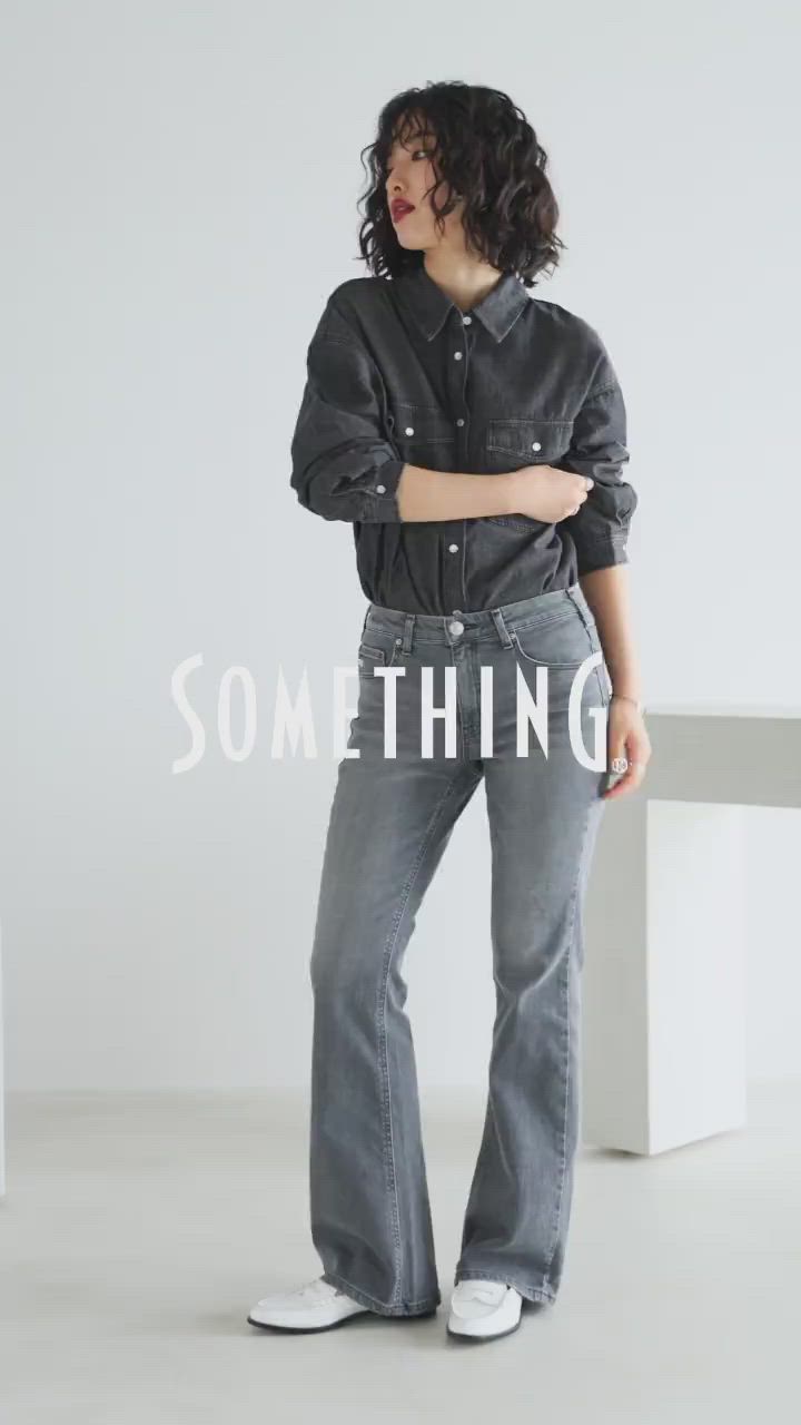 SOMETHING ビッグデニムシャツ（シャツ/ブラウス）｜SOMETHING