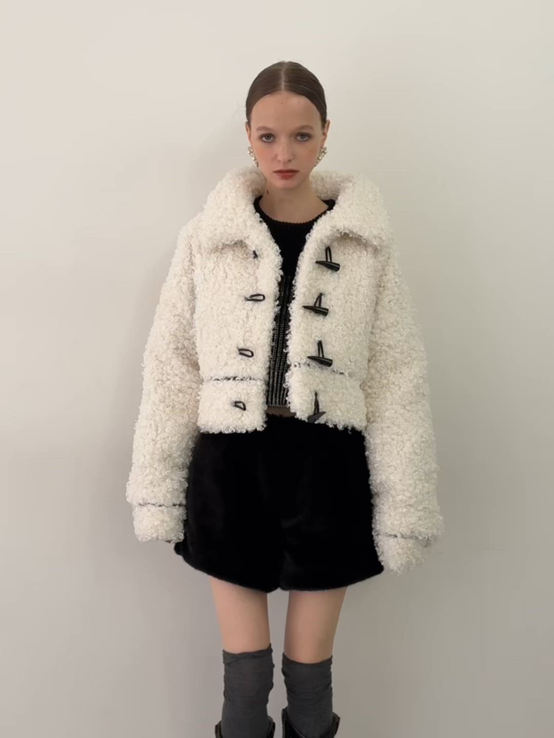 ボアショートコート（その他アウター）｜VIOLETTA（ヴィオレッタ）の