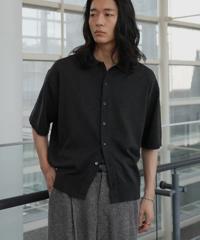 T/C BASIC HALF SLEEVE KNIT SHIRT（シャツ/ブラウス）｜WYM LIDNM