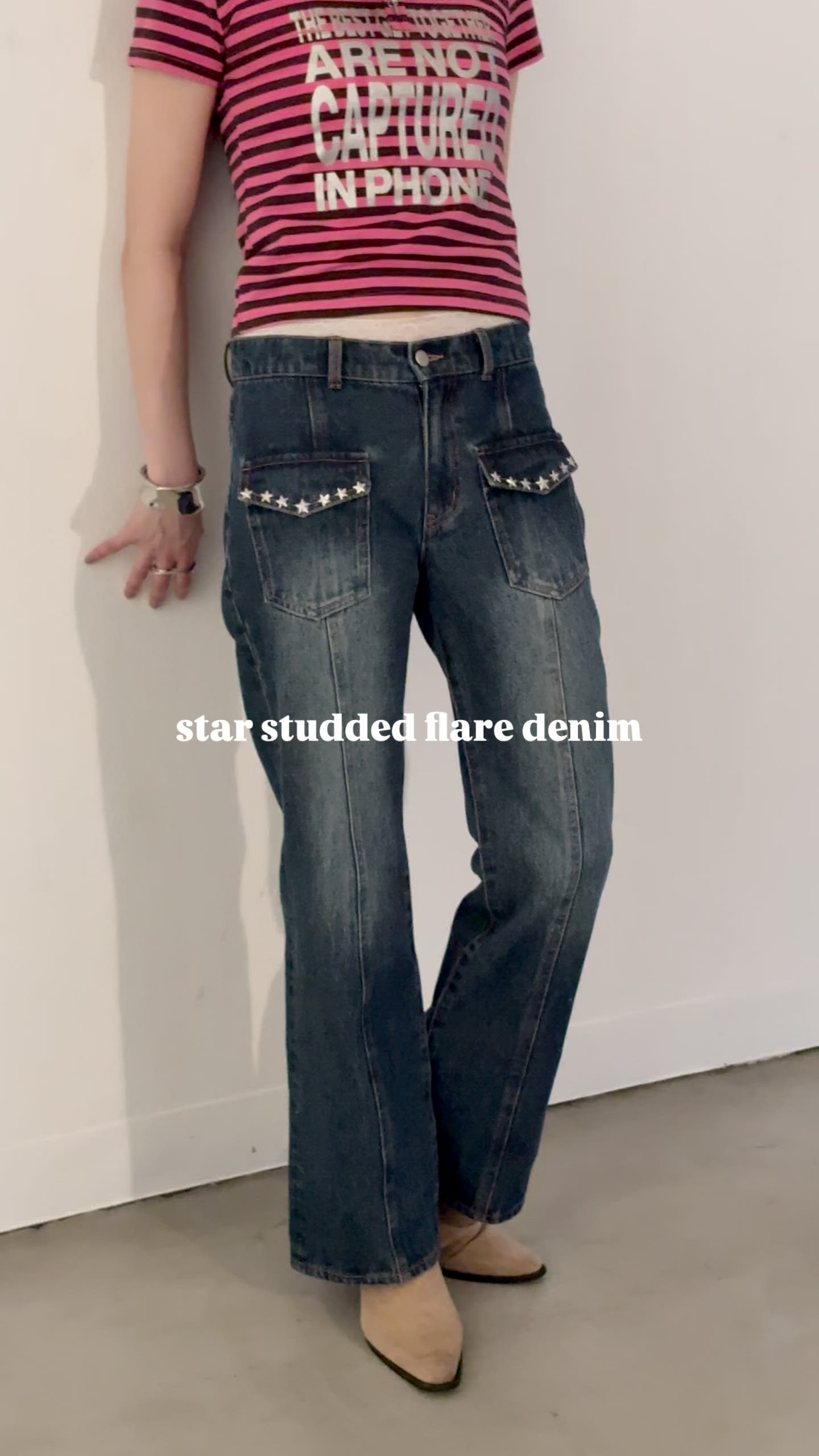 スタースタッズフレアデニム（デニムパンツ）｜WHO'S WHO gallery