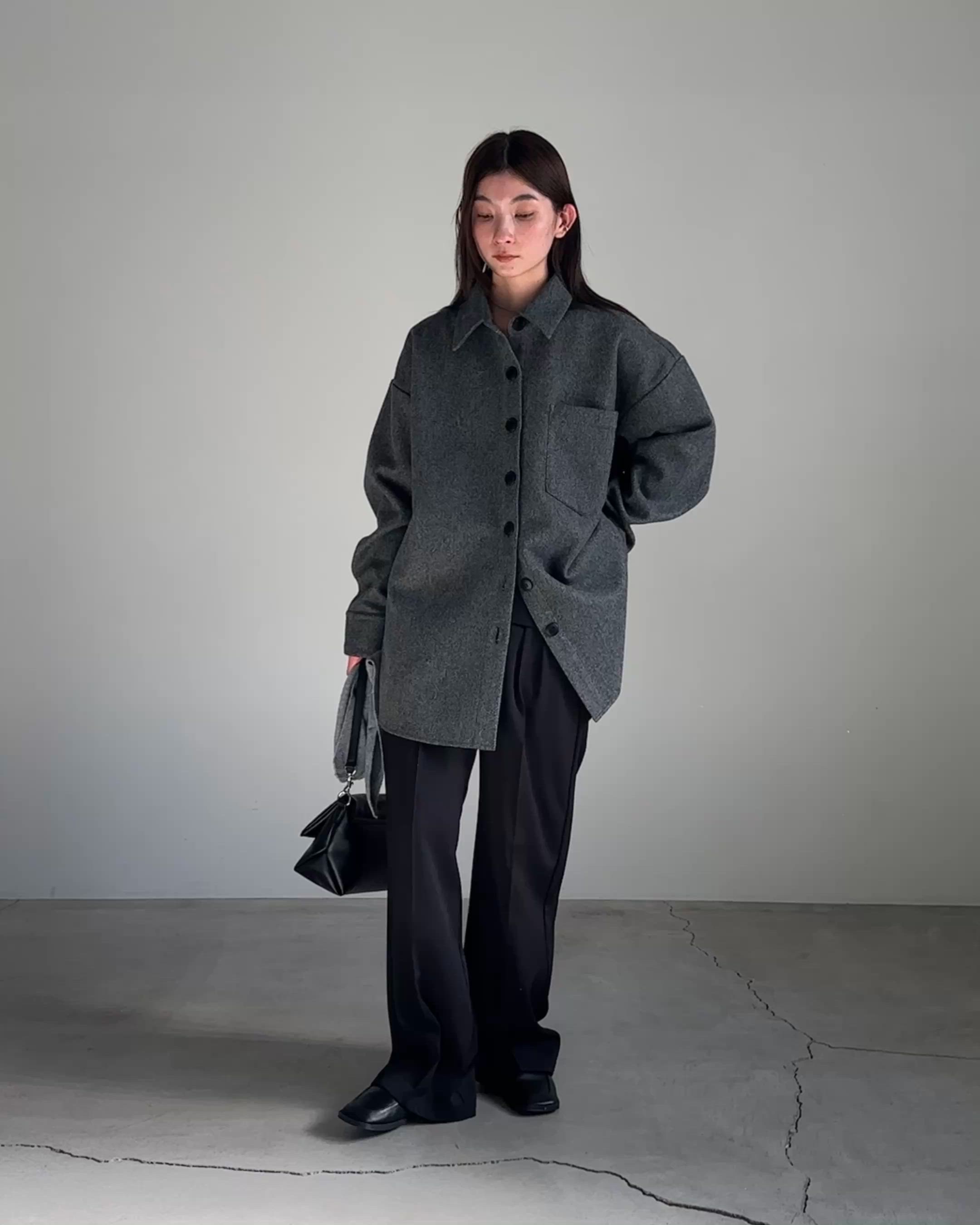 フェイクウールシャツジャケット（カバーオール）｜select MOCA