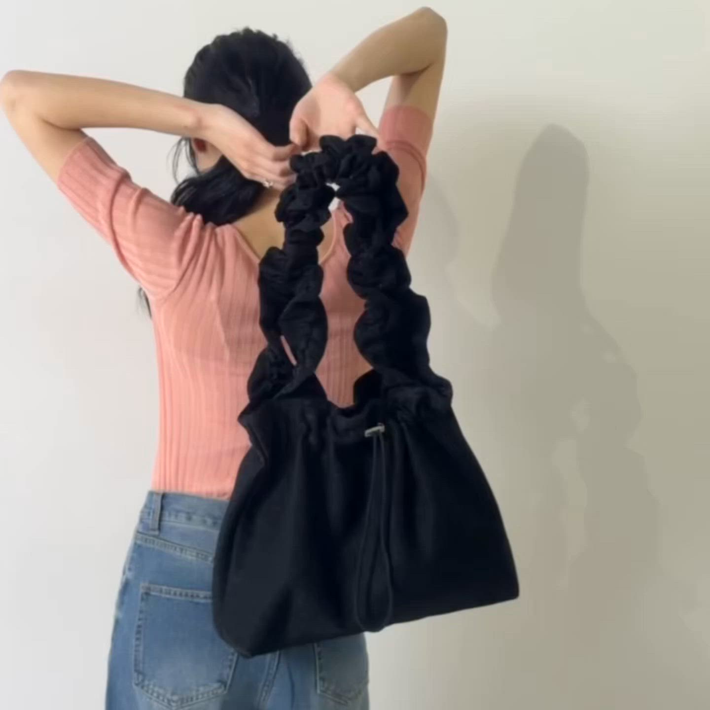 ZOZO限定】ラメフリルハンドルトートバッグ（トートバッグ）｜Shelly
