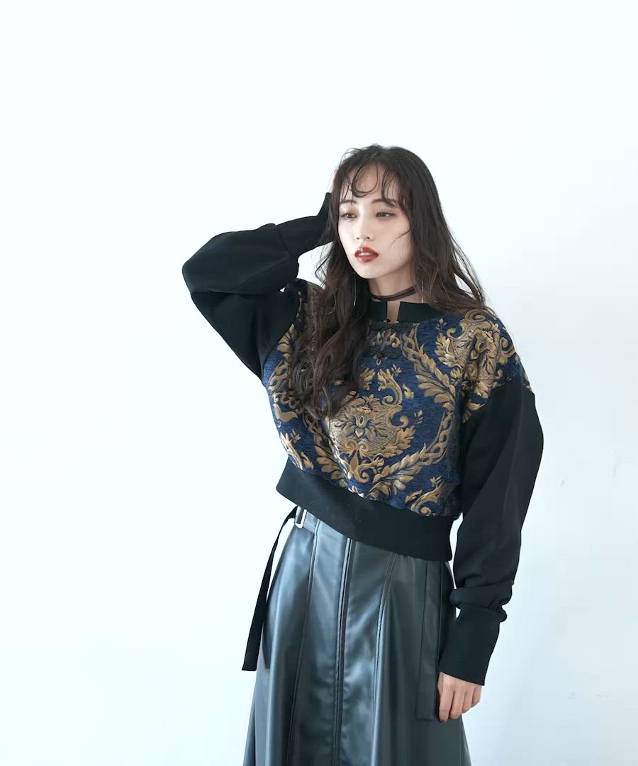 美品！【HARE】チャイナスエット・ネイビー（今季М） チャイナスウェット(HARE)（スウェット）｜HARE（ハレ）のファッション