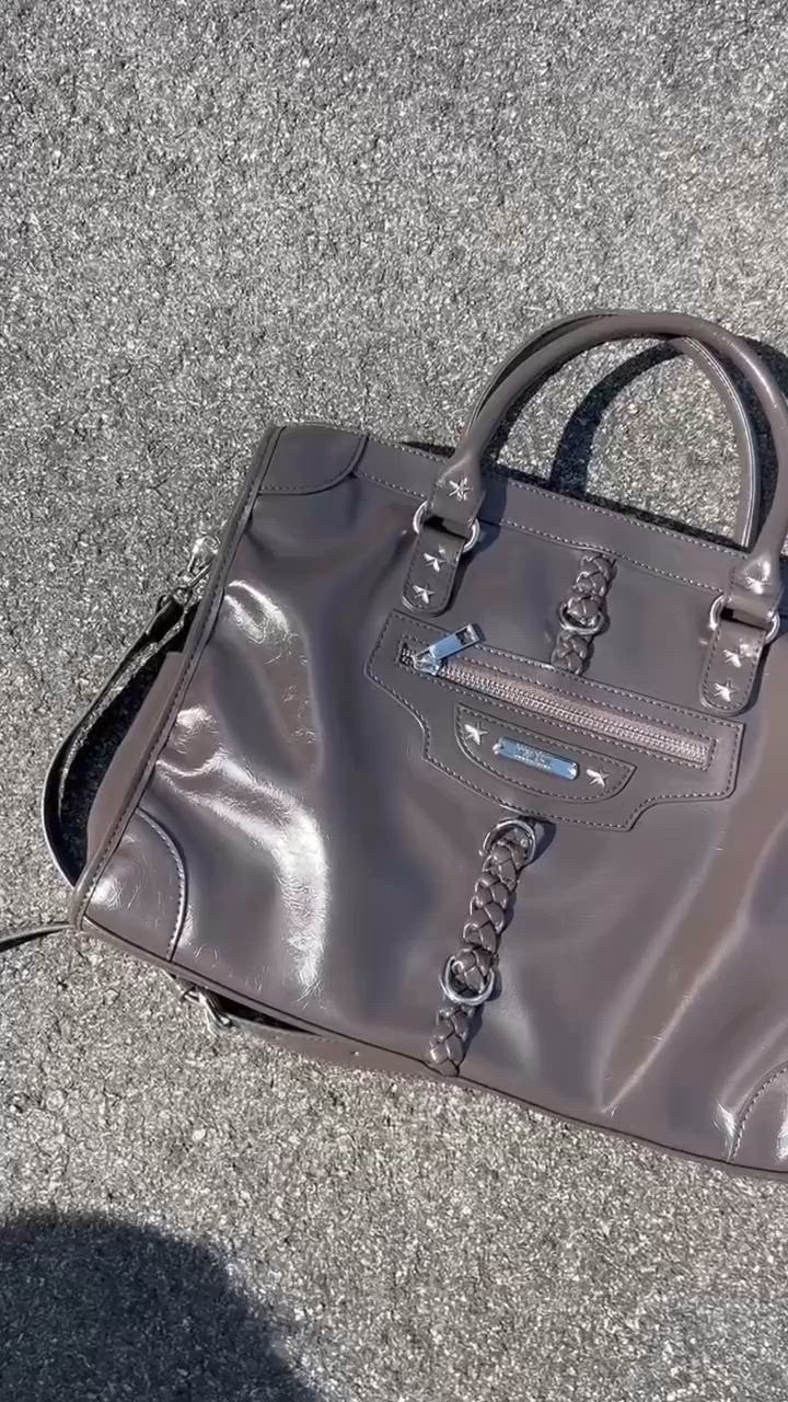 AINA - 2WAYスタッズハンドバッグ GOSSIP CLUB made in INTER FACTORY