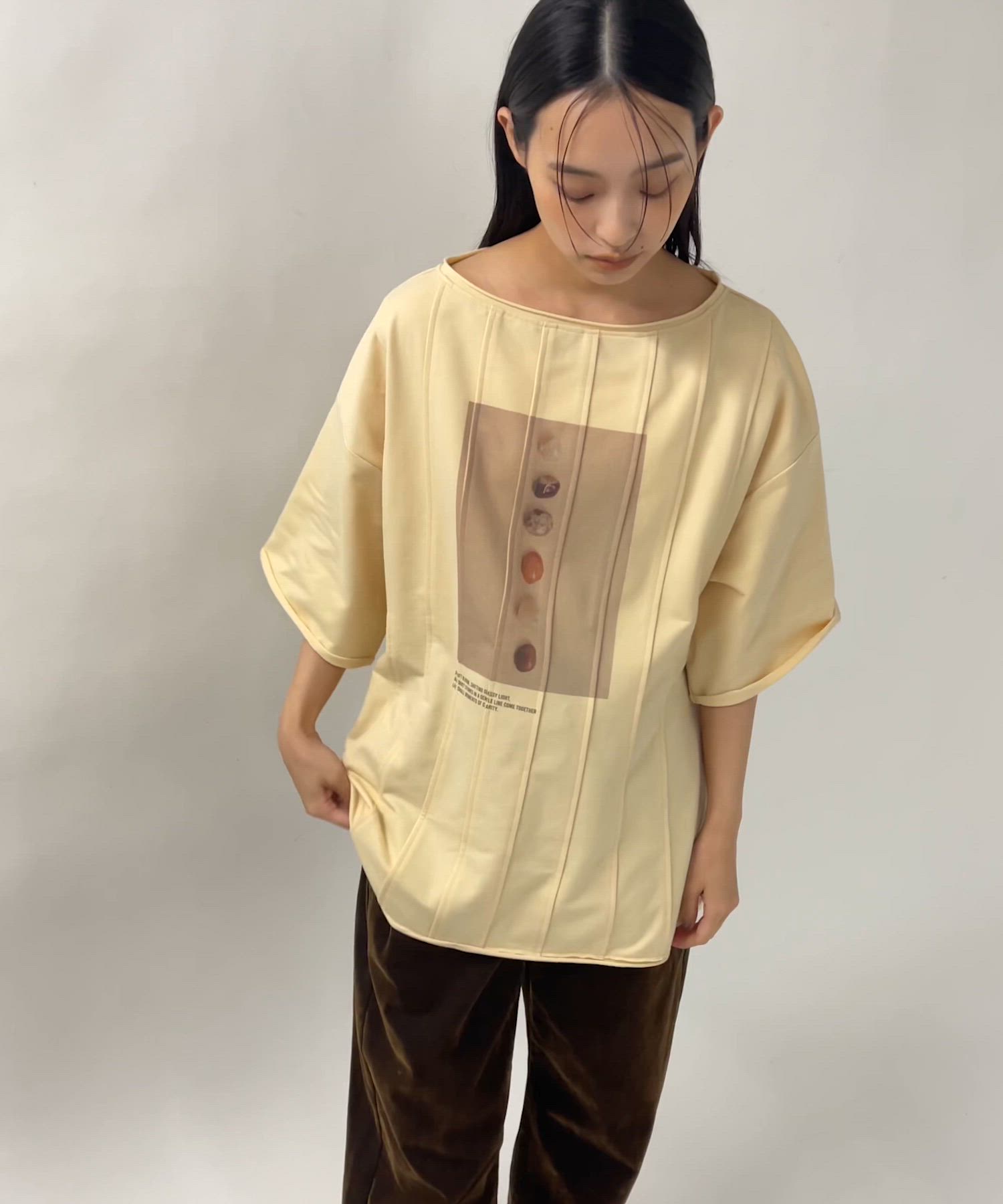 新品★今季KBFリゾートプリントトップス KBF（ケービーエフ） tシャツ アソートプリントBIG TEE レディース