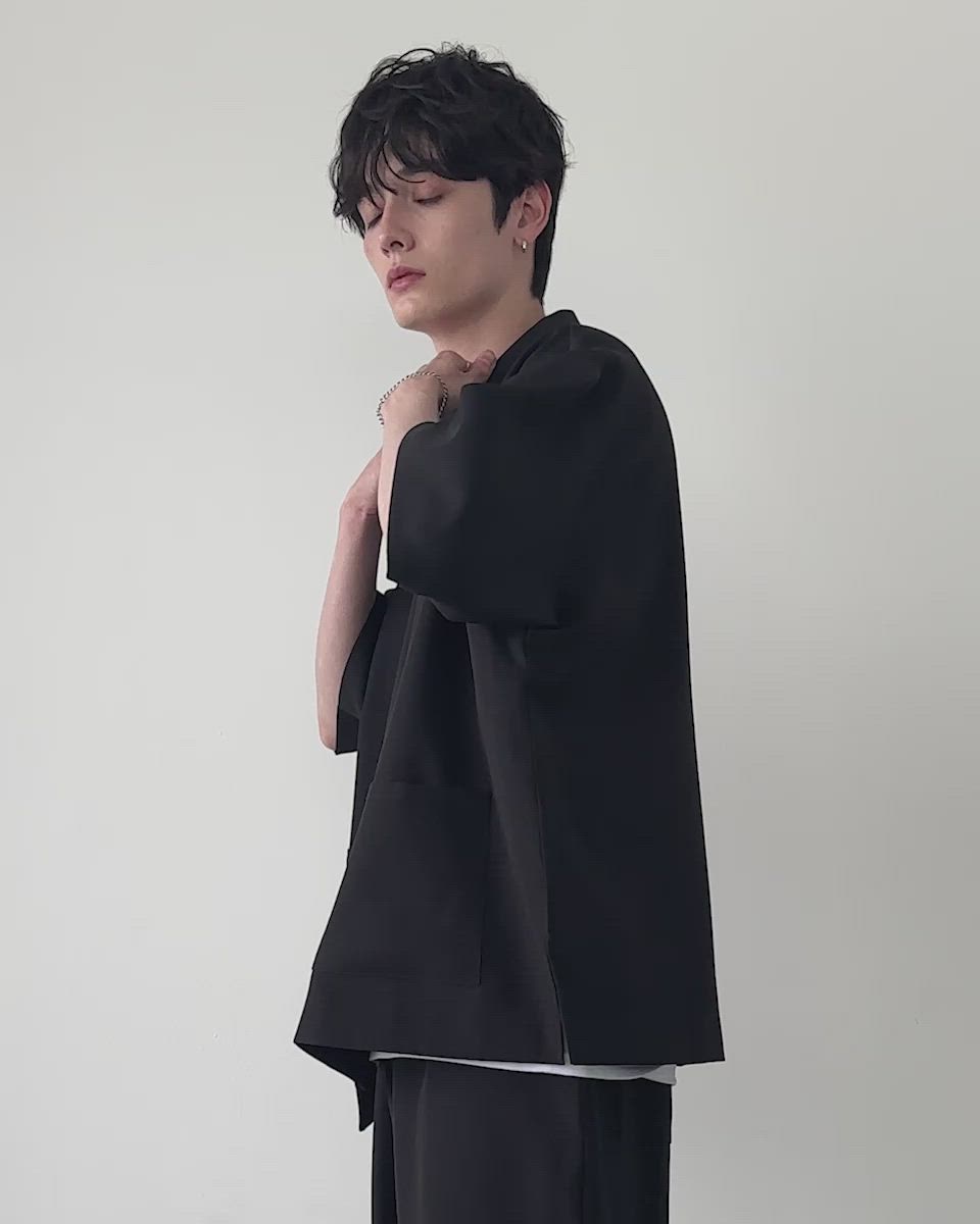 セットアップ 2点セット】ダブルテーラード半袖シャツ+ワイドバギー