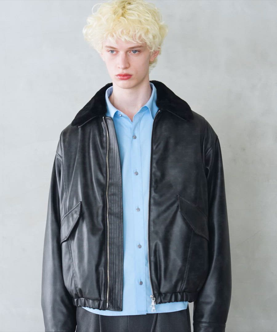 セール】エアサーマルエリファーレザーブルゾン(HARE)（ブルゾン