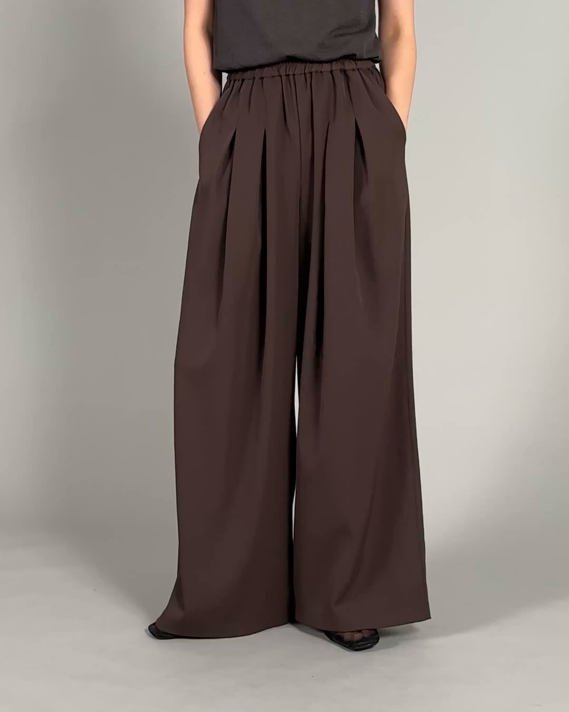 Et】Twill Gathered Easy Wide Pants（その他パンツ）｜select MOCA Et
