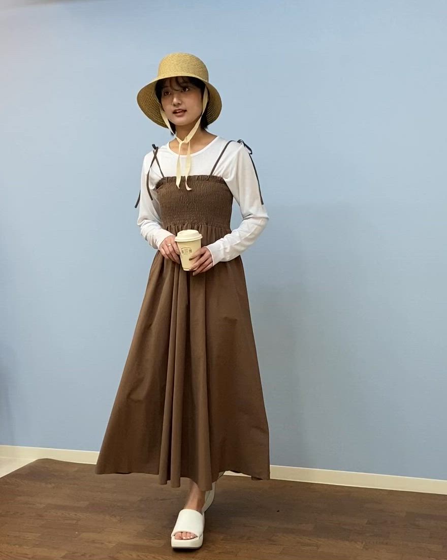 セール】RIKKA FEMME/リッカファム リボンキャミワンピース RF25SS17