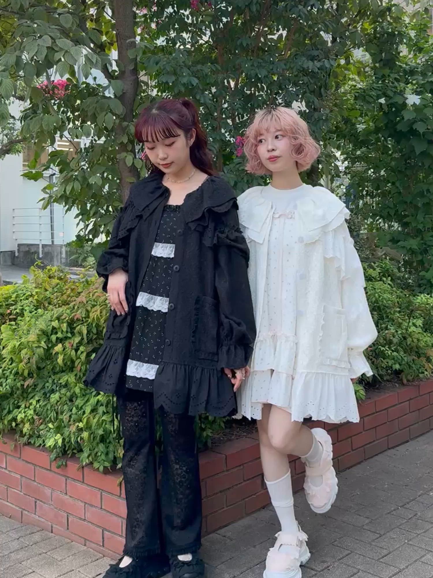 フリルフリルレースジャケット（テーラードジャケット）｜merry jenny