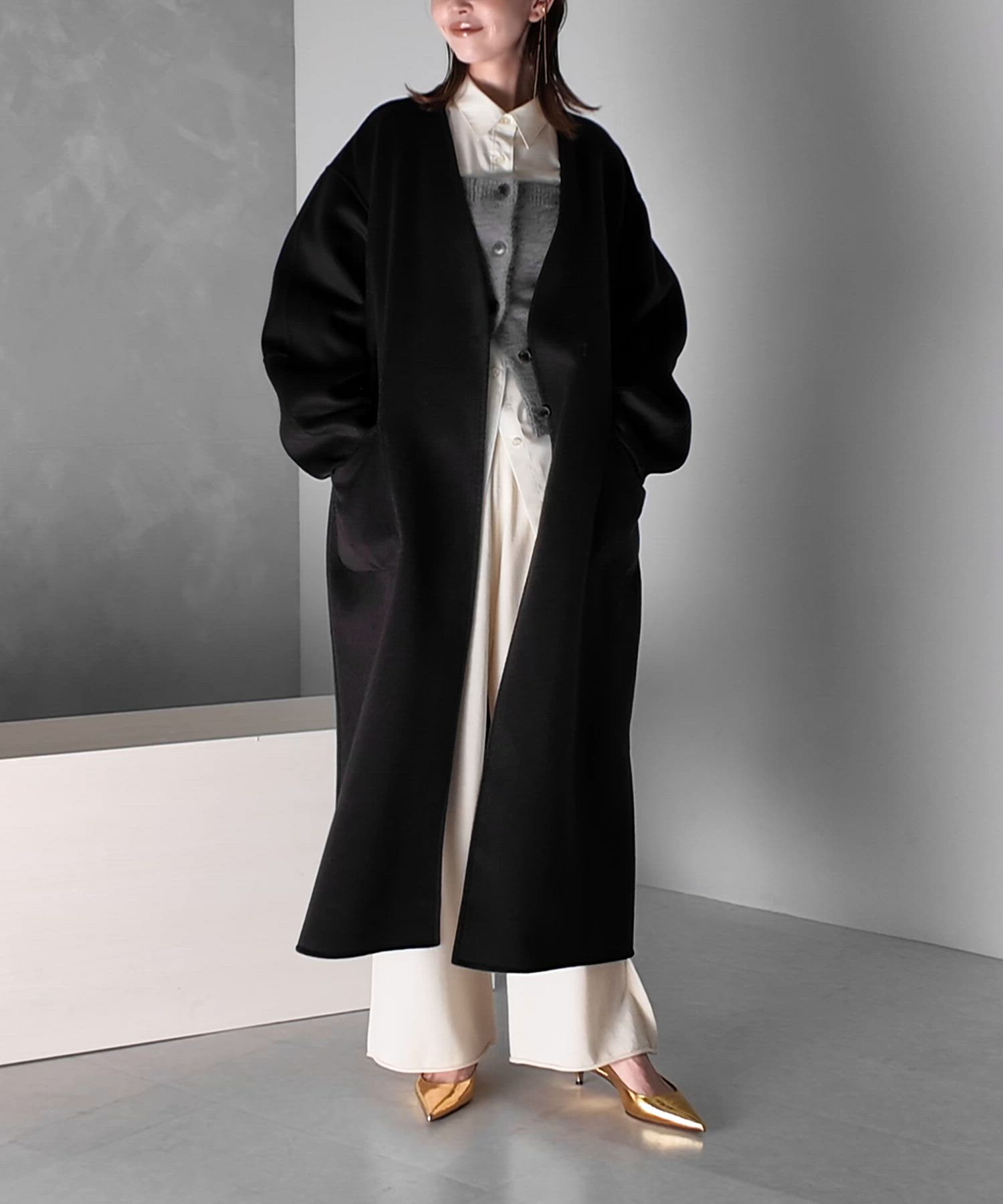 セール】カラーレスリバーロングコート（その他アウター）｜URBAN