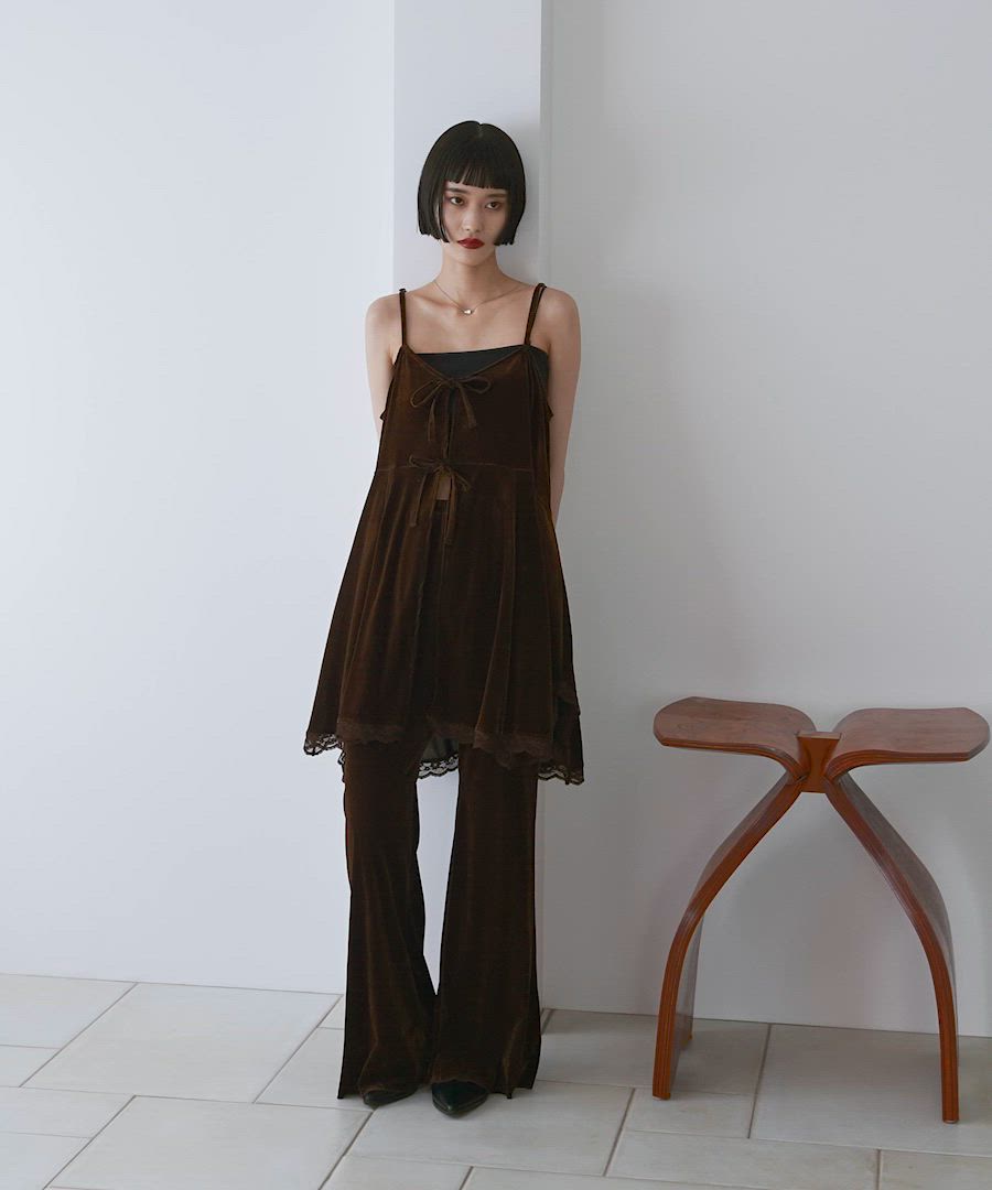 2WAYカットベロアミニワンピース 578265（ワンピース）｜LOWRYS