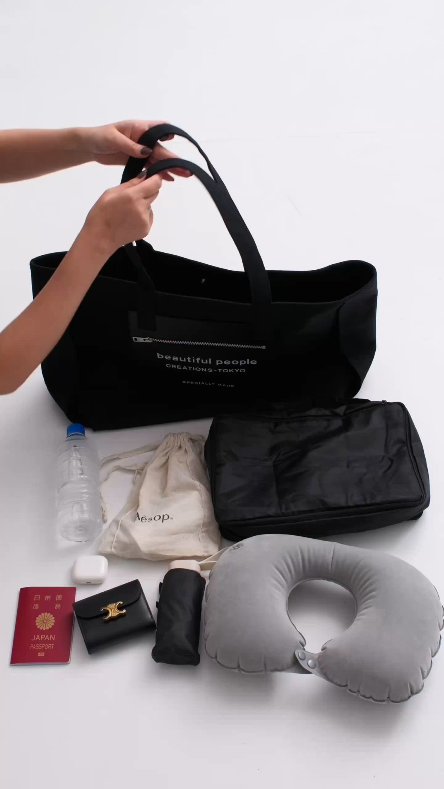 beautiful people/ビューティフルピープル】別注 Logo Leather Pocket