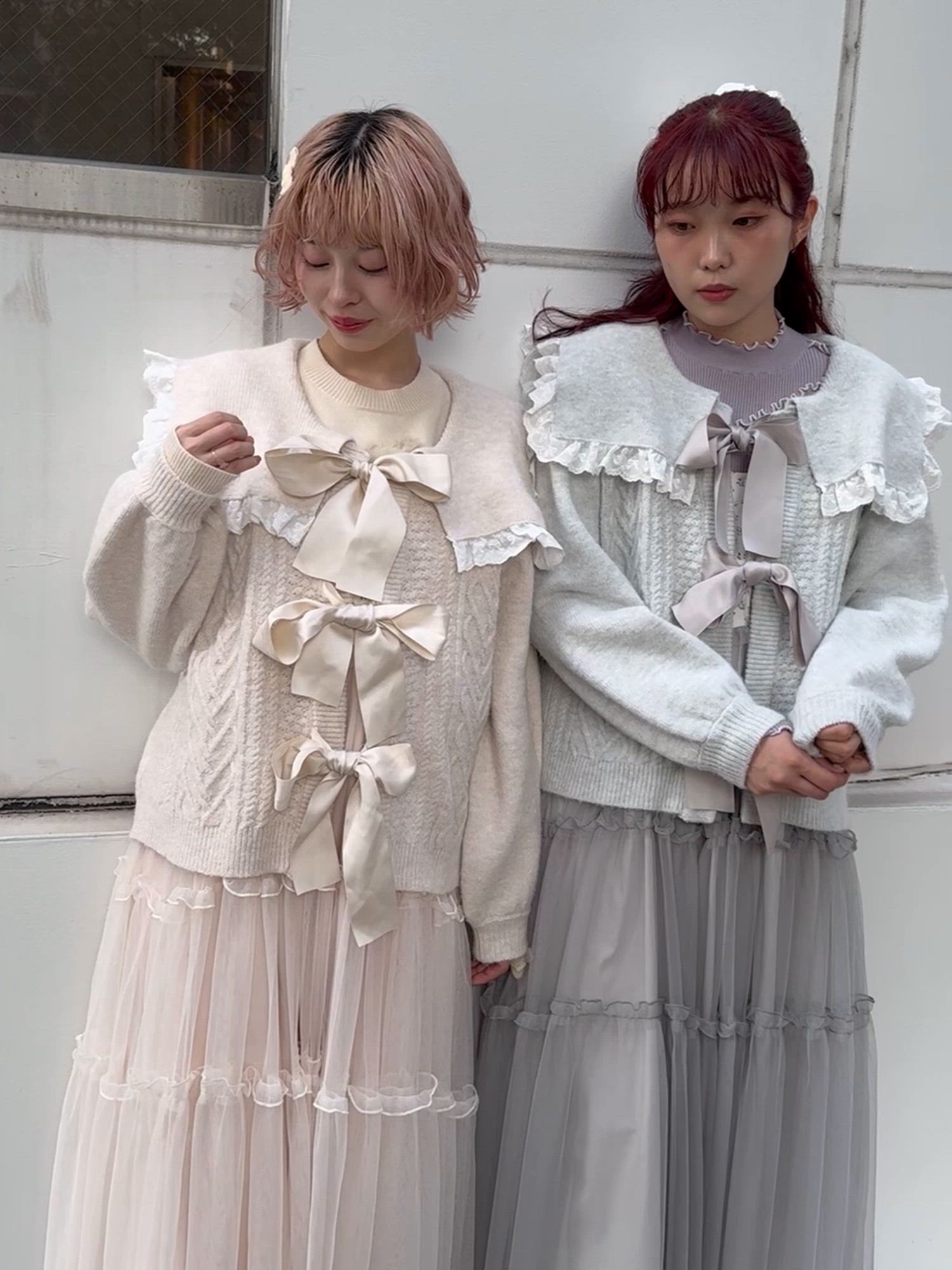 セーラーリボンカーデイガン（カーディガン/ボレロ）｜merry jenny