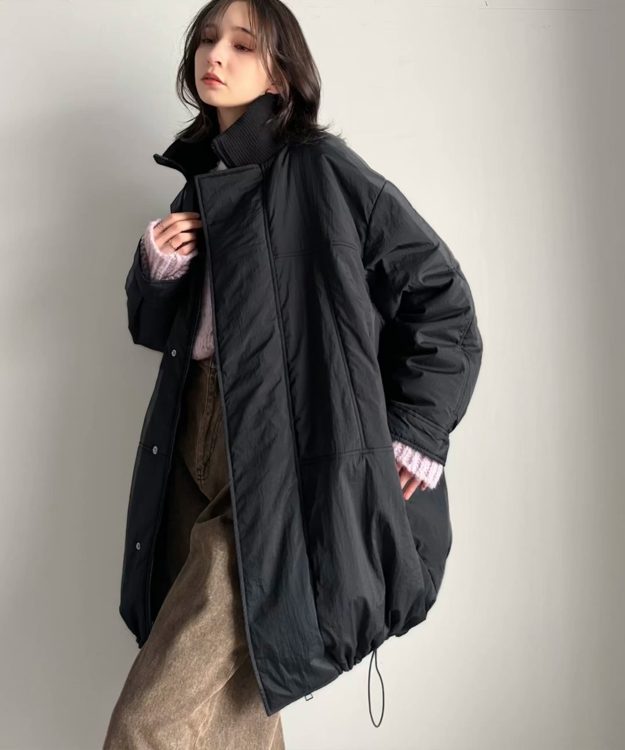 ダウンジャケット✨エウルキューブ セール】大人のカジュアルスタイルを格上げする！襟リブつき 中綿