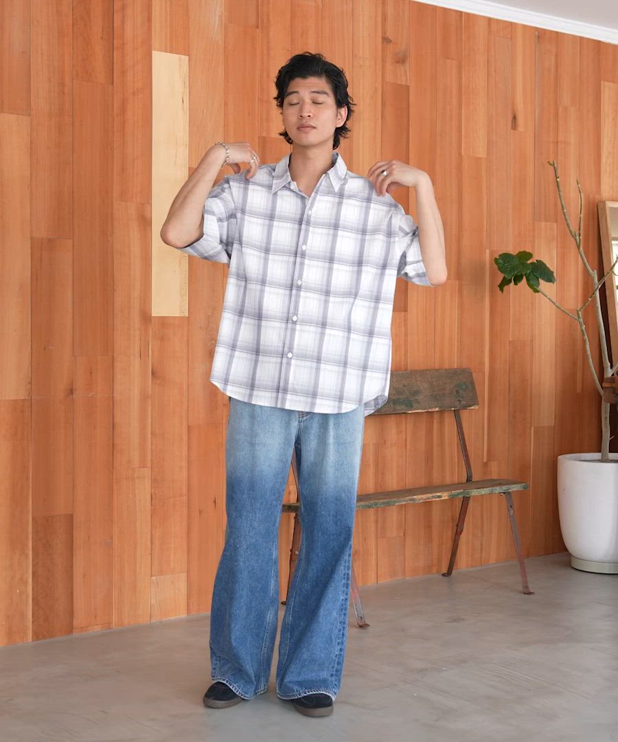 セール】グラデーションデニムワイドフレアパンツ（デニムパンツ