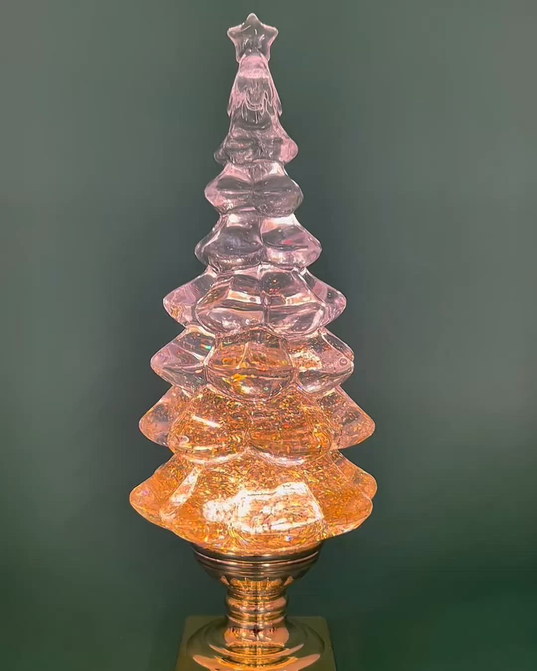 セール】LEDライトクリスタルツリーゴールド（インテリア雑貨