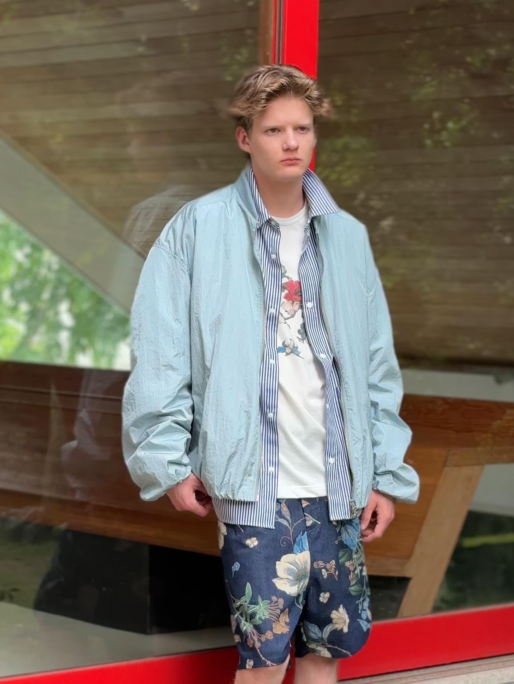 セール】rehacer : Shrink MA-1 Jacket / シュリンク MA-1 ジャケット