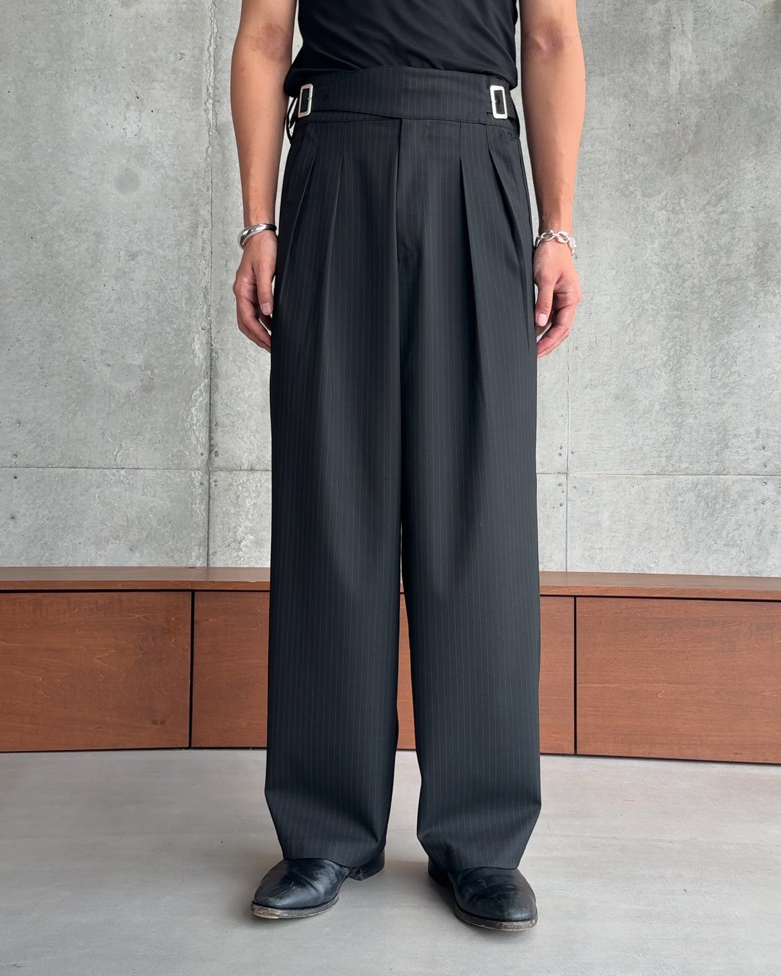 セール】Gurkha stripe slacks / グルカストライプスラックス