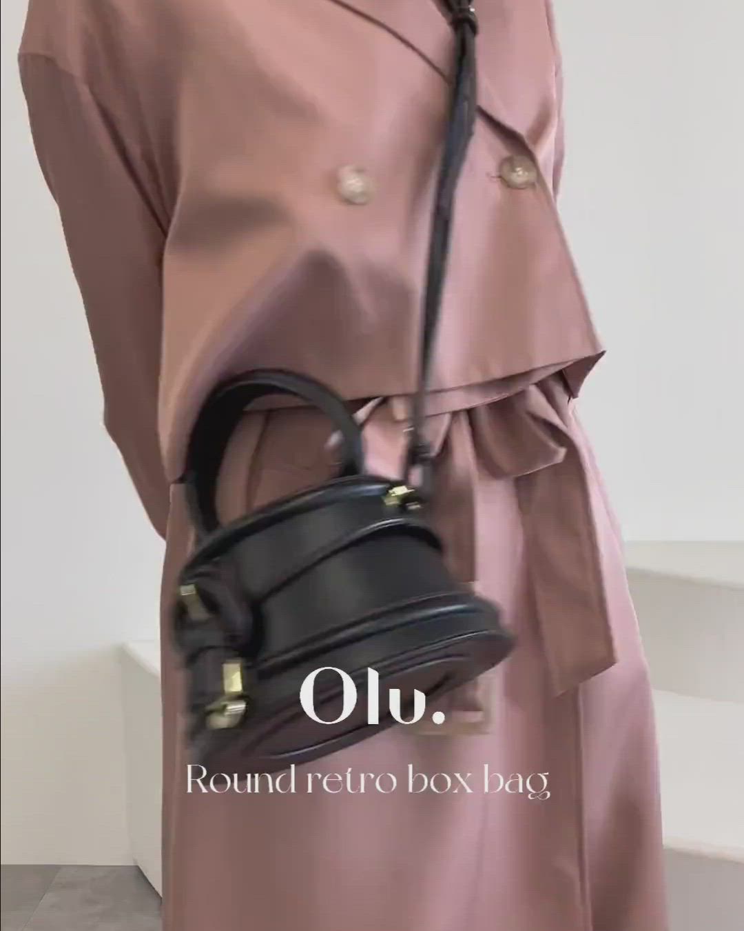 セール】【ロングセラーアイテム】ラウンドレトロボックスバッグ