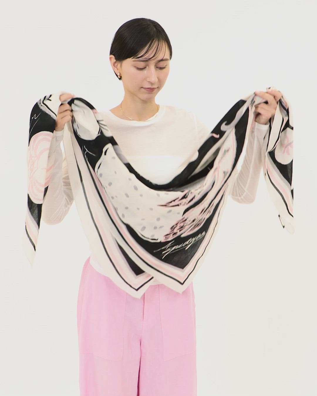 マニプリ　＜manipuri＞C/SI ストール 22SS manipuri（マニプリ） ストール マフラー 「一部別注」「manipuri」C